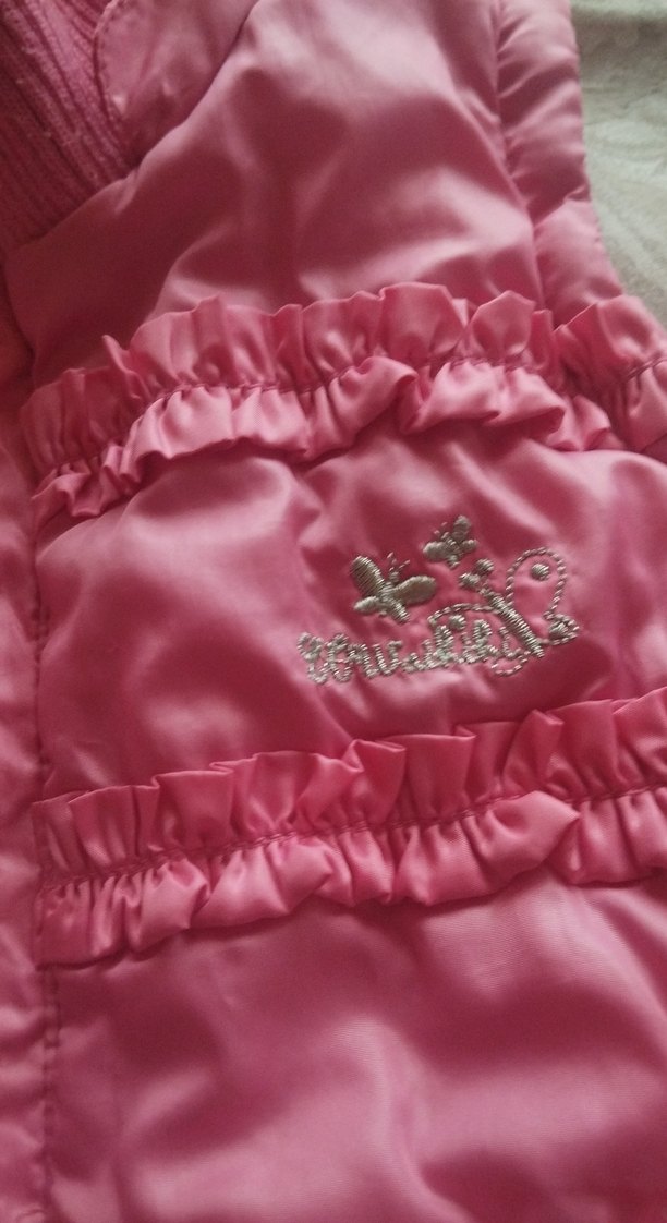 Kız Çocuk Parlak Pembe Fırfırlı Yelek - Görsel 4