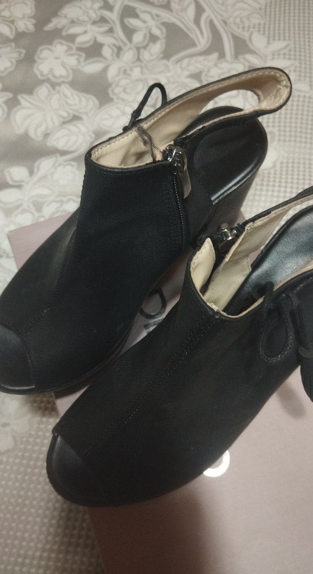 Siyah Platform Topuklu Kadın Ayakkabı - Görsel 2