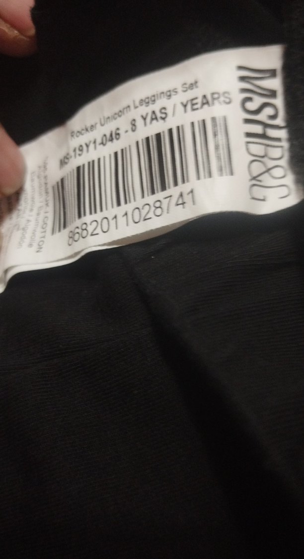 Kız Çocuk Turkuaz Pastel Baskılı Pamuklu Taytlar - Görsel 4