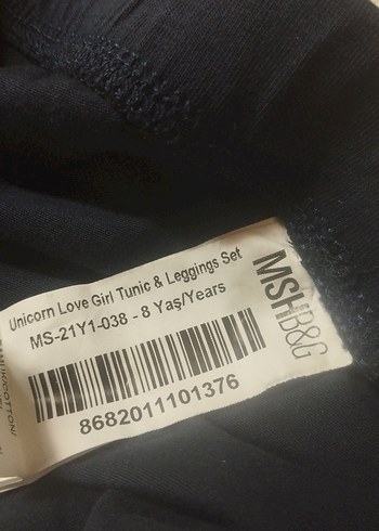 Kız Çocuk Lacivert Pamuklu Tayt - Görsel 3