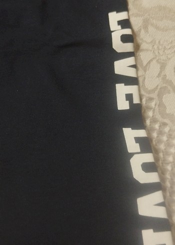 Kız Çocuk Lacivert Pamuklu Tayt - Görsel 4