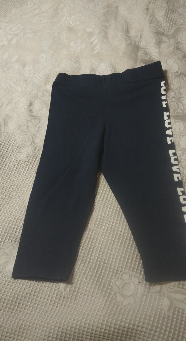 Kız Çocuk Lacivert Pamuklu Tayt - Görsel 2