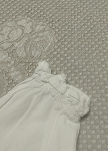 kız çocuğu beyaz uzun kollu gömlek - Görsel 3