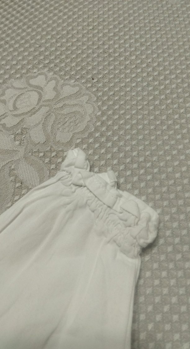 kız çocuğu beyaz uzun kollu gömlek - Görsel 3