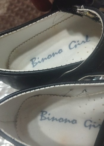 Kız Çocuk Siyah Tokalı Babet Ayakkabı - Görsel 4