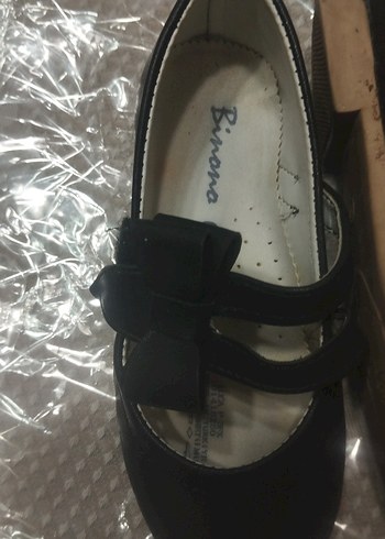 Kız Çocuk Siyah Tokalı Babet Ayakkabı - Görsel 3