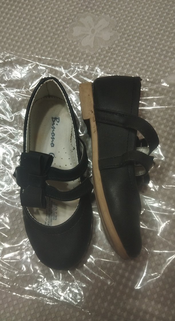 Kız Çocuk Siyah Tokalı Babet Ayakkabı - Görsel 2