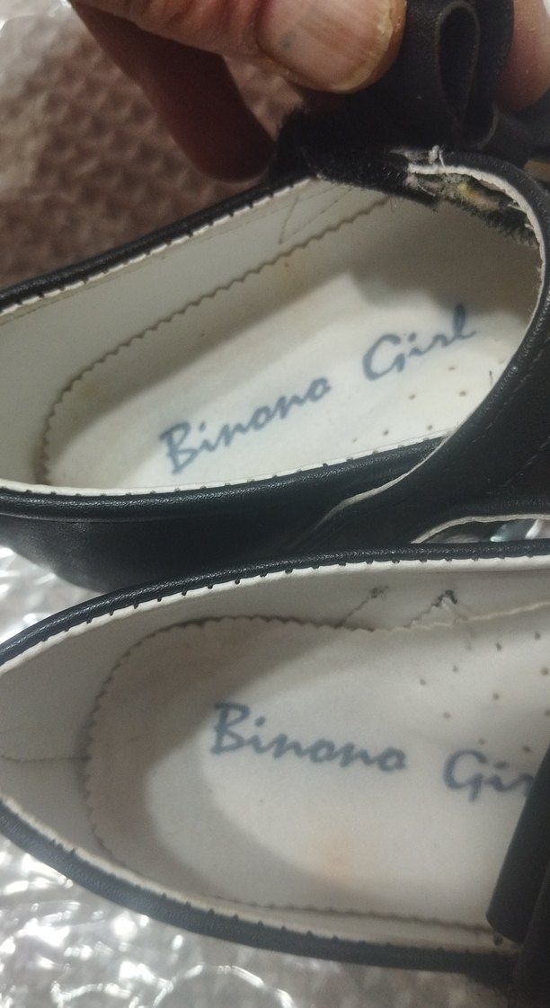 Kız Çocuk Siyah Tokalı Babet Ayakkabı - Görsel 4