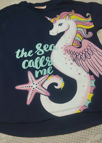 Kız Çocuk Renkli Baskılı Uzun Kollu Tişört - Görsel 2