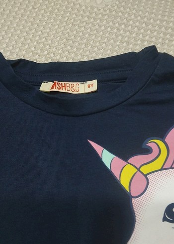 Kız Çocuk Renkli Baskılı Uzun Kollu Tişört - Görsel 3