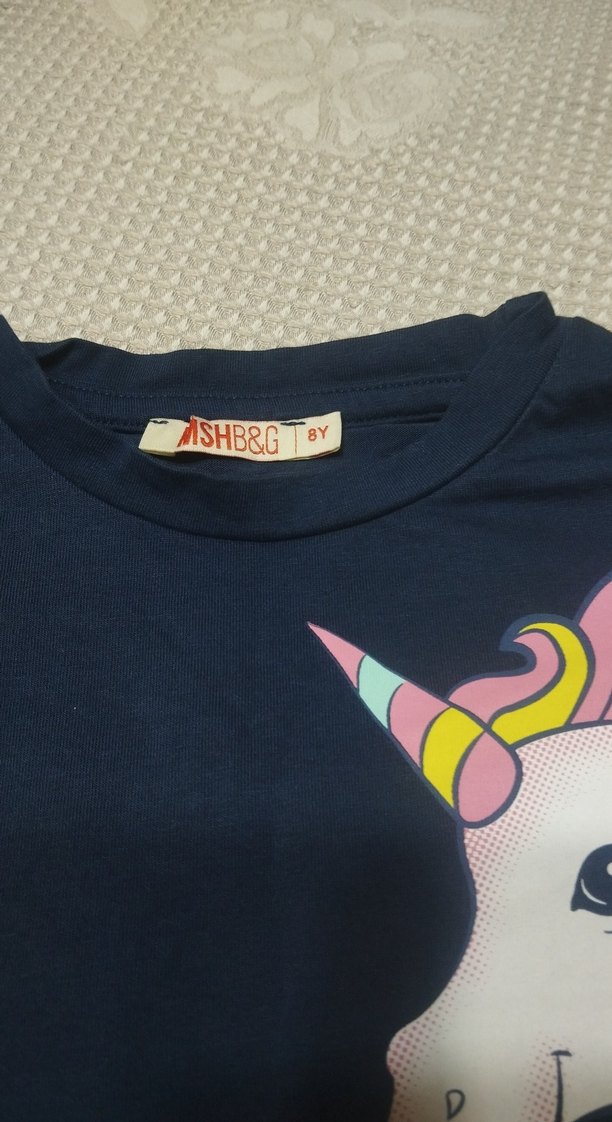 Kız Çocuk Renkli Baskılı Uzun Kollu Tişört - Görsel 3