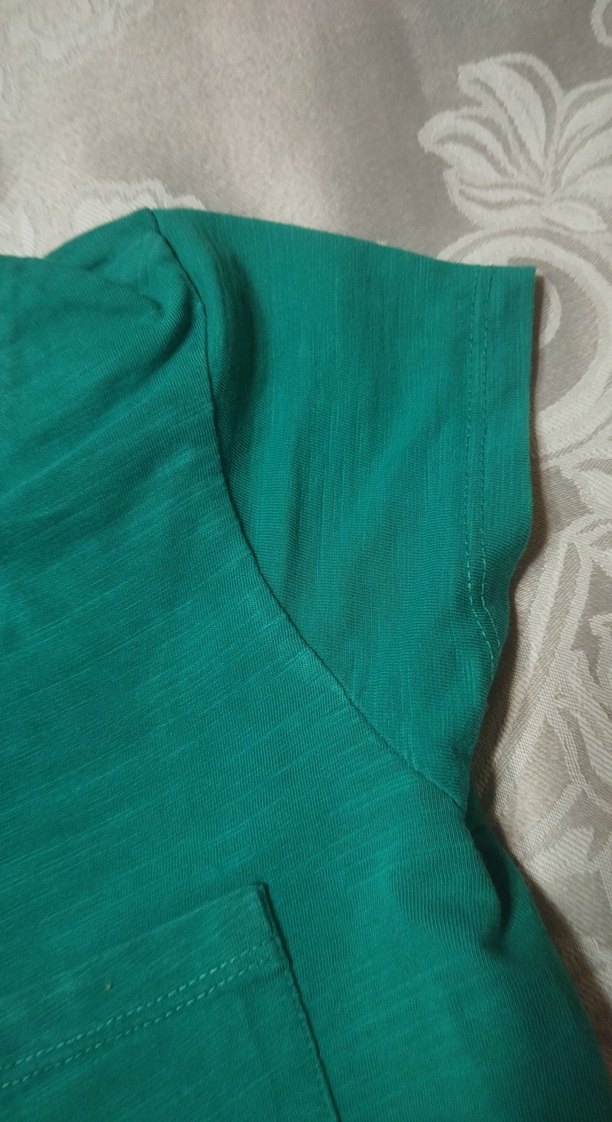 Yeşil Kısa Kollu kadın tişört - Görsel 3