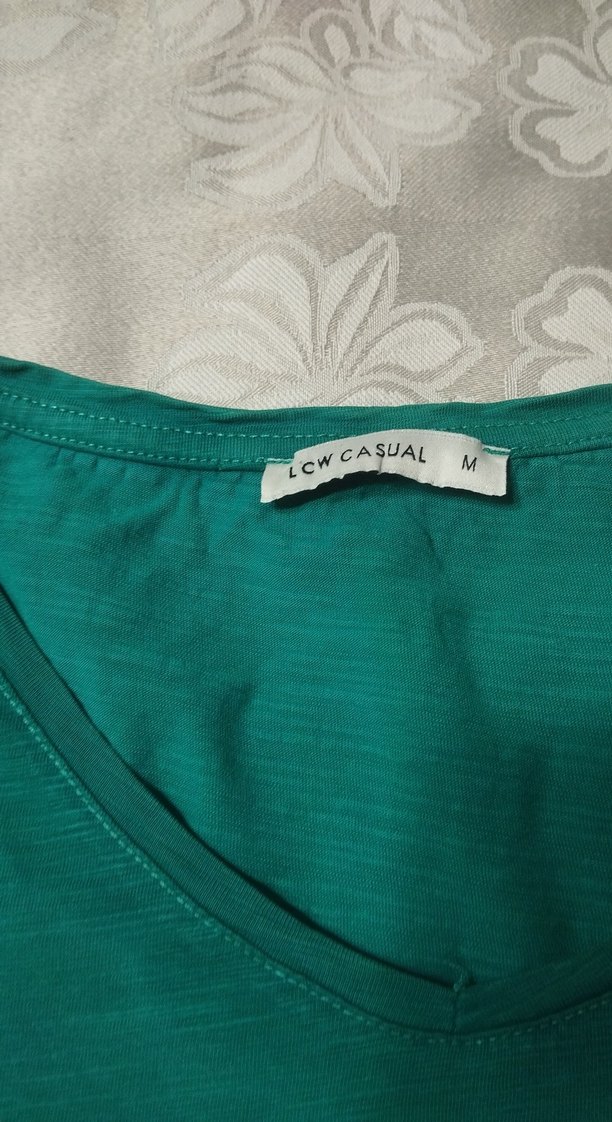 Yeşil Kısa Kollu kadın tişört - Görsel 2