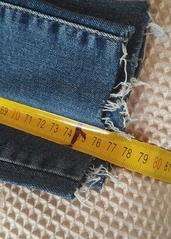 Kadın Mavi kot pantolon - Görsel 2