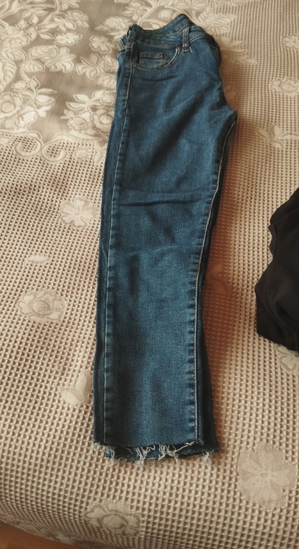 Kadın Mavi kot pantolon - Görsel 3