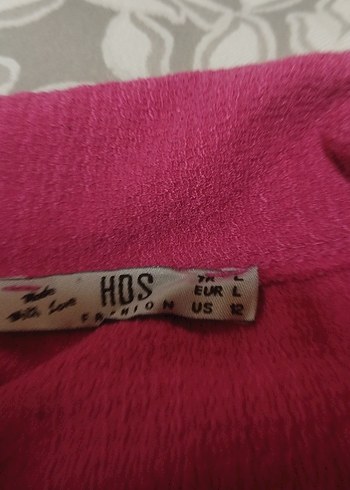 Düğmeli Pembe Kolsuz Keten Gömlek - Görsel 4