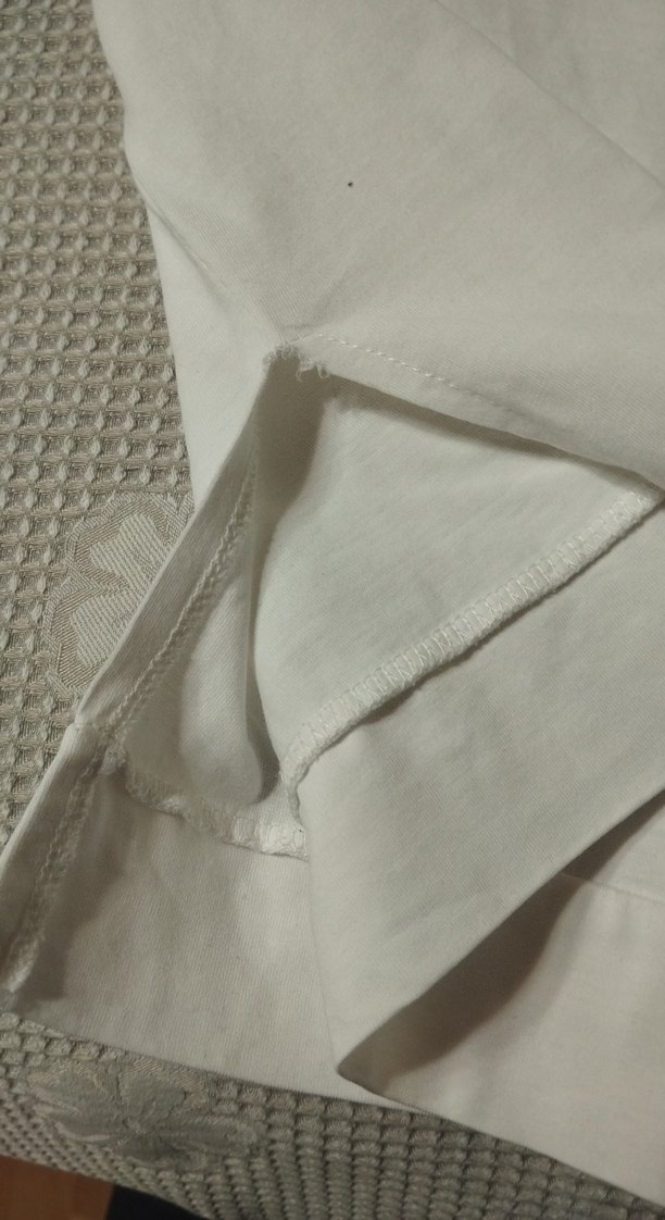 Uzun Kollu Beyaz kadın tişört - Görsel 2