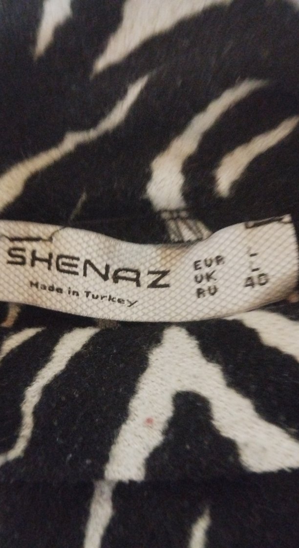 Zebra Desenli Siyah Gri Bluz - Görsel 3