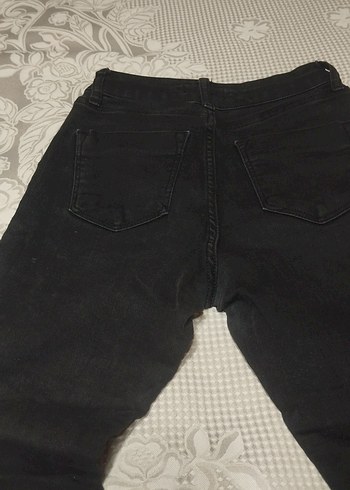 Kadın Siyah Regular Fit Kot Pantolon - Görsel 3