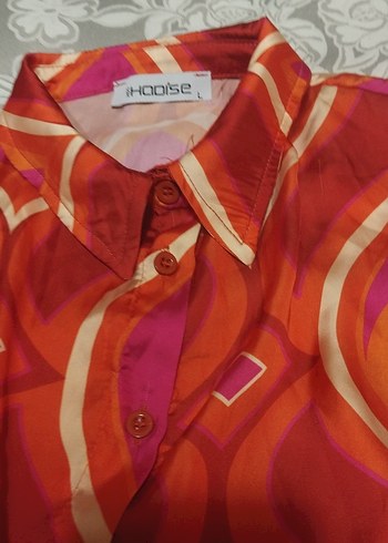 Renkli Bağcıklı Bohem Mini Gömlek - Görsel 4