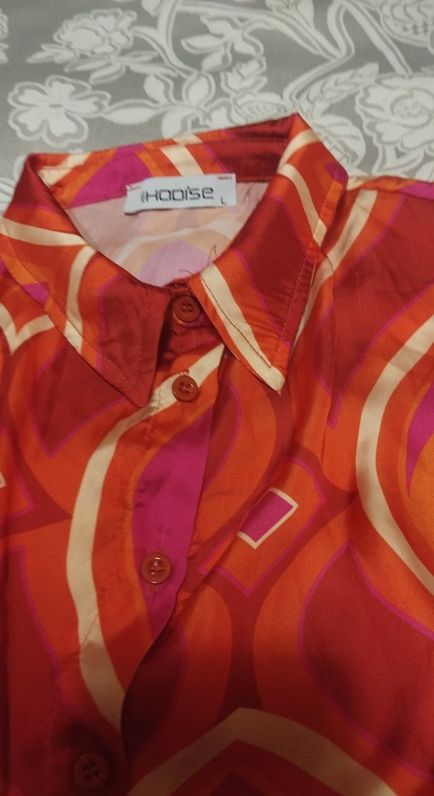 Renkli Bağcıklı Bohem Mini Gömlek - Görsel 4