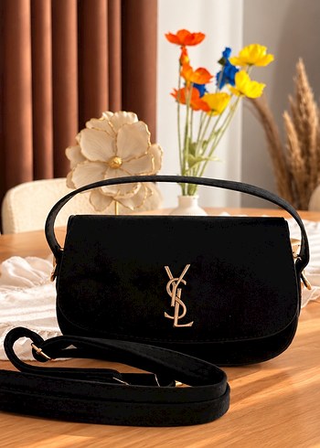 Ysatis Ysl Siyah Kadife El Cantasi