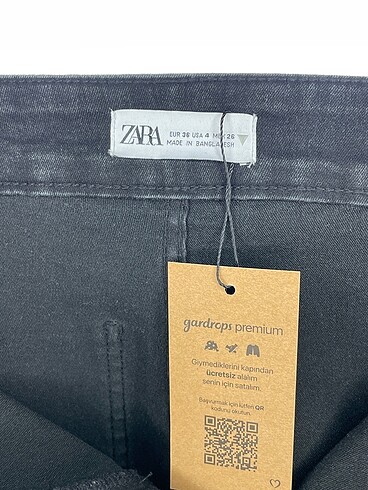 36 Beden siyah Renk Zara Jean / Kot %70 İndirimli.