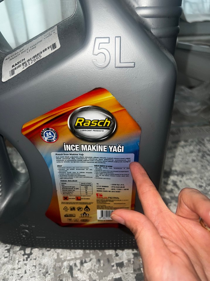 Rasch İnce Makine Yağı - Görsel 5