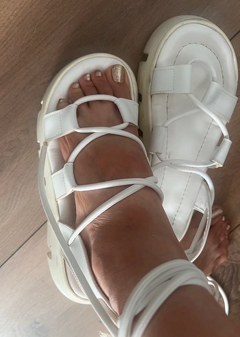 Bilekten Bağlamalı Kadın Sandalet - Görsel 4