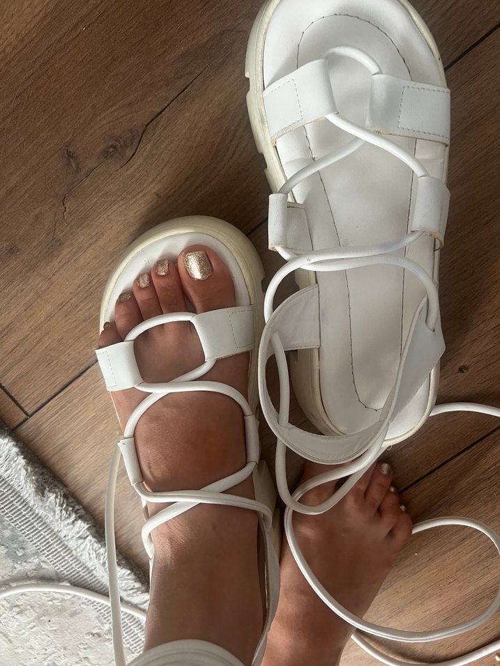 Bilekten Bağlamalı Kadın Sandalet - Görsel 5