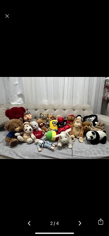  Beden Renk Peluş hayvanları