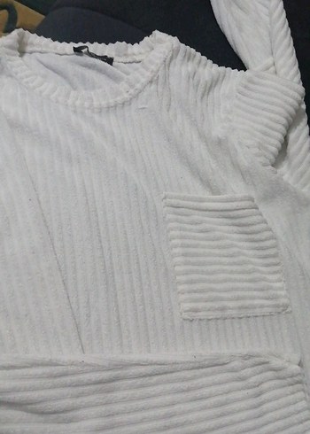 Gri Örgü Kadın Uzun Kollu Triko - Görsel 2