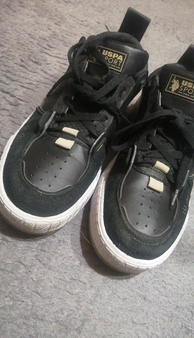 Siyah Bağcıklı Platform Spor Ayakkabı - Görsel 2