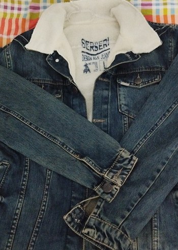 Mavi Düğmeli Kadın Denim Ceket - Görsel 4