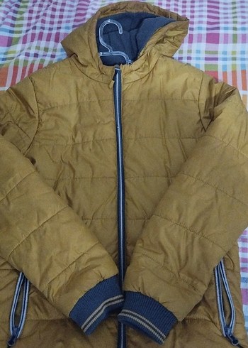 Sarı Fermuarlı Erkek Sokak Stili Mont - Görsel 4