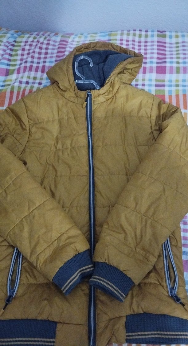 Sarı Fermuarlı Erkek Sokak Stili Mont - Görsel 4