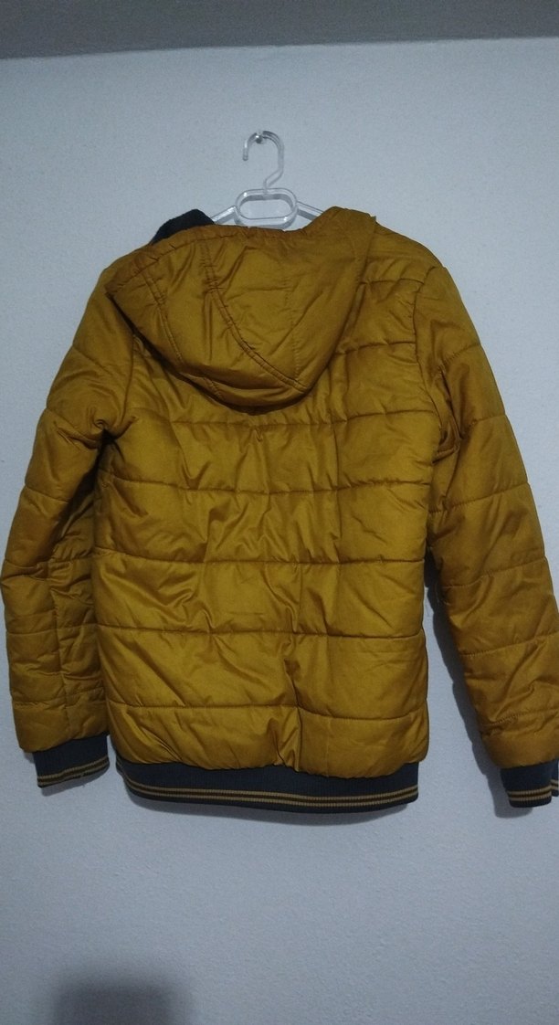 Sarı Fermuarlı Erkek Sokak Stili Mont - Görsel 3