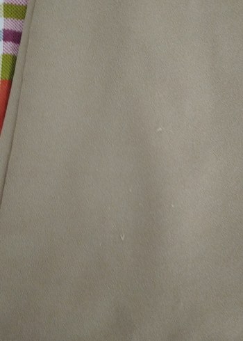 Bej Pilili Kadın Kumaş Pantolon - Görsel 4