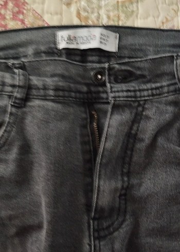 Gri Erkek Denim Pantolon, Normal Boy, Kemerli - Görsel 2