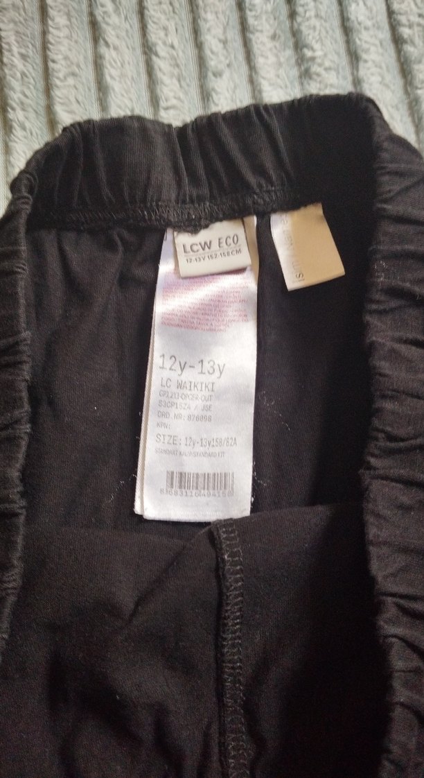 Düz siyahi Midi Şort - Görsel 2