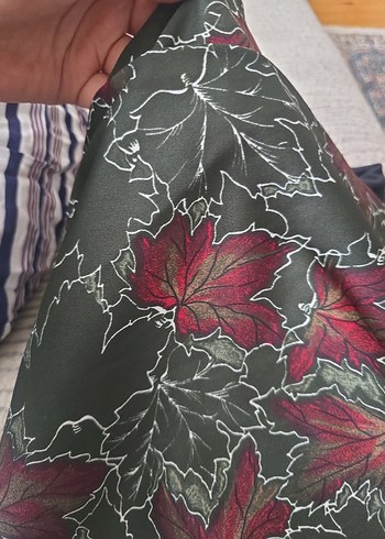 Diğer Bordo Baskılı bohem kumaş