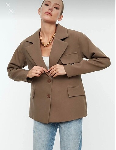 Vizon Blazer Ceket