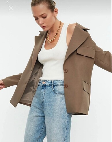 Trendyol & Milla Vizon Blazer Ceket