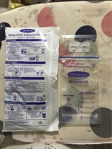  Beden Renk Anne sütü saklama poşeti