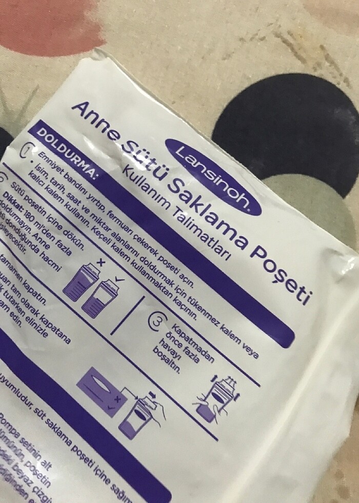 Anne sütü saklama poşeti - Görsel 3