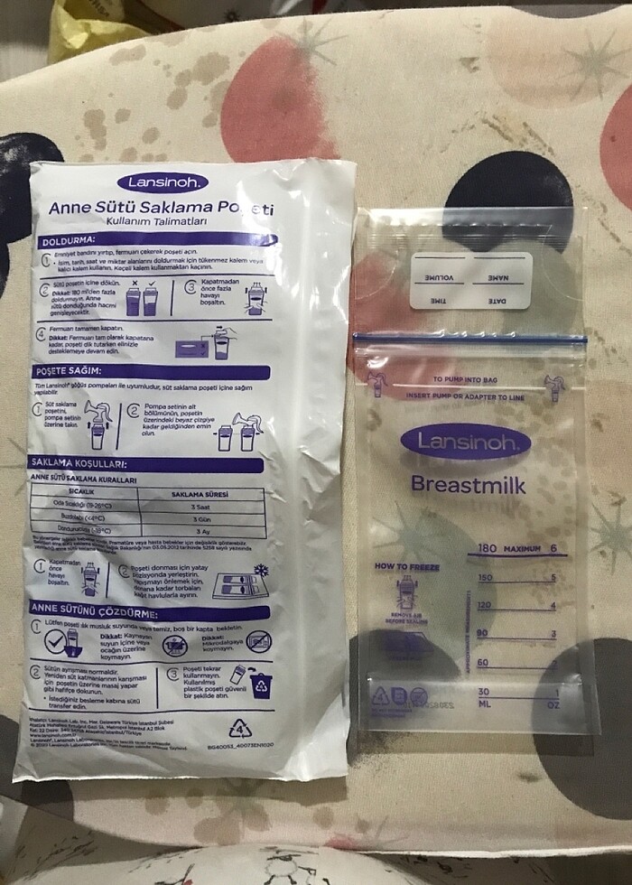 Anne sütü saklama poşeti - Görsel 4