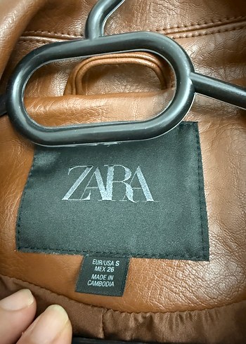 Orjinal Zara Deri Ceket - Görsel 5