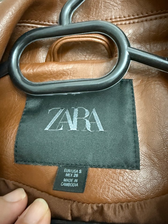 Orjinal Zara Deri Ceket - Görsel 5