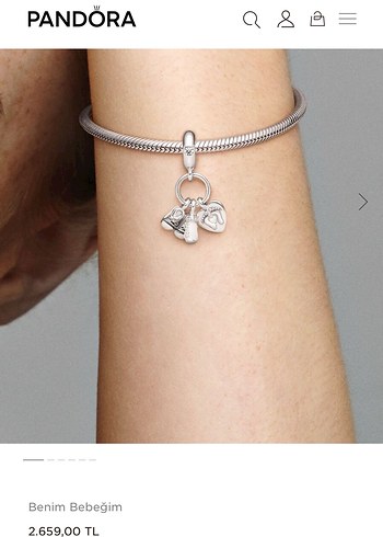 Orjinal Benim Bebeğim Pandora Charm