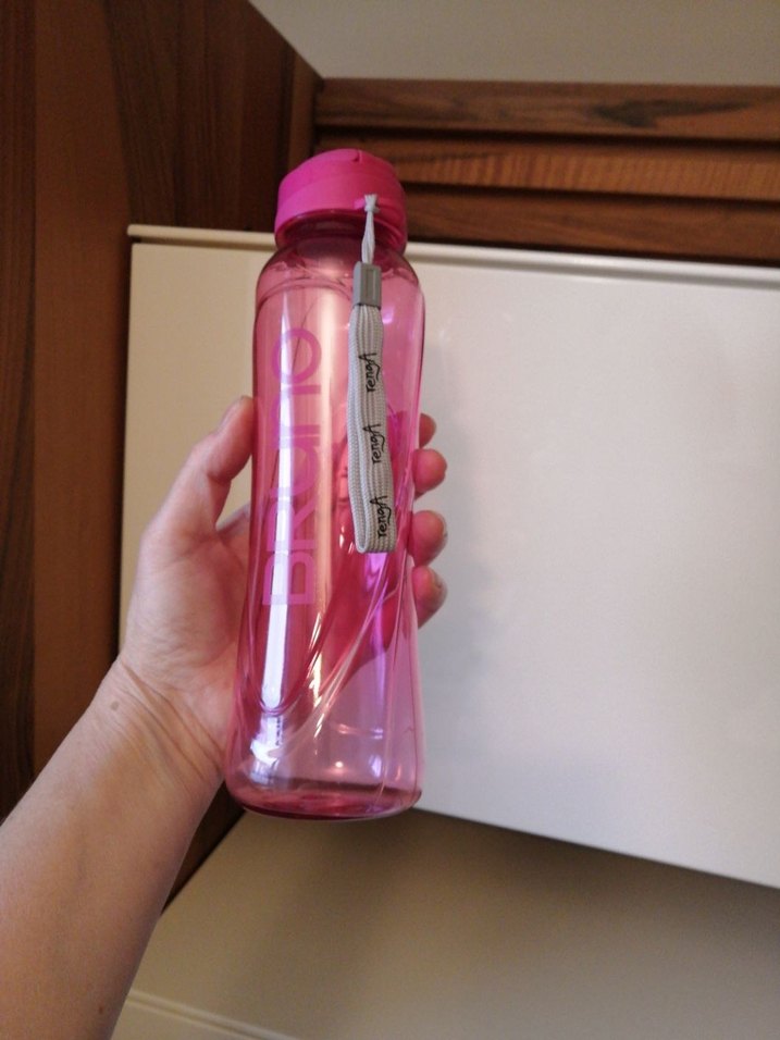 Sıfır pembe su matarası - Görsel 3